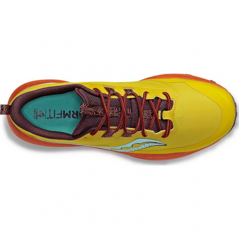 Yellow / Orange Saucony Peregrine 13 Men's Trail Running Shoes | ISRAEL NCOBGY