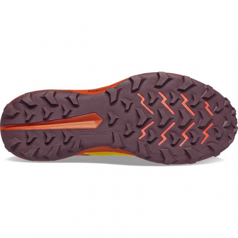 Yellow / Orange Saucony Peregrine 13 Men's Trail Running Shoes | ISRAEL NCOBGY